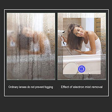 Yinleader Specchio da parete per bagno a LED con illuminazione, 60 x 80 cm, con interruttore touch, luce a 3 colori, luminosità regolabile in bianco caldo, bianco freddo