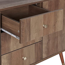 Beliani Credenza Rustica con Cassettiere ed Ante in Legno Chiaro Ulika