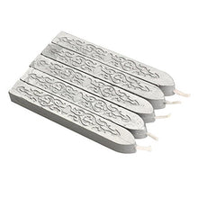 SaySure - 5X Unique Candle Style Square Wax Stick Wax Seals Silvery