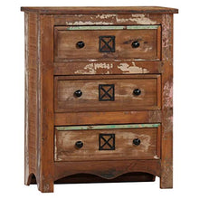 Cassettiera 60x30x75 cm in Legno Massello di Recupero