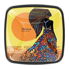 Bella donna africana Pomelli per Porta Set di 4 Pomelli per Mobili Manopole per Cassetti Cucina Armadio Vetro