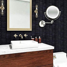 Specchio da Bagno da 8 `` Specchi da Barba a Parete, Specchio per Trucco ingrandimento 10X, per Superficie Girevole Hotel Vanity Two