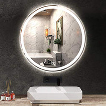Specchio da Parete a Specchio per Bagno, Specchio da 5 mm, con Luce a LED e sensore Touch Pad a smistamento, Senza Bordo