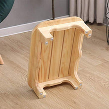 Sgabello con Gradino in Legno massello, Sgabello da Barba Resistente, Leggero e Antiscivolo, Sgabello Piccolo per Bambini, per casa, Bagno, Comodino