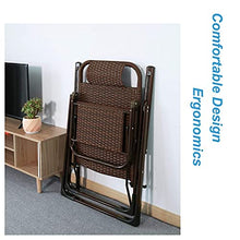 JFFFFWI Sedia Pieghevole Zero Gravity Sedia da Giardino reclinabile in Rattan, Sedia reclinabile con Blocco Zero Gravity Soggiorno Giardino Prato, Sedia a Sdraio da Esterno Oversize Pieghevole