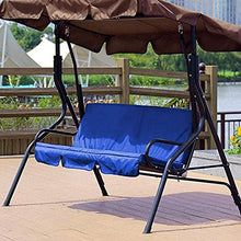 Cuscino per altalena, universale, a 3 posti, di ricambio, impermeabile, durevole, per esterni, giardino, patio, serra, feste, dondolo