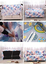 Fodere copridivano 4 posti Copridivano per divano Elastica Regolabile Stampa Impermeabile Fodere copridivani Divano Protector - Arredi Casa