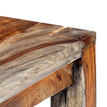 Banc 160 cm Gris Bois de Sesham massif