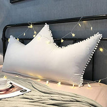 YAHAO Cuscino Comodo Triangolare Cuscino di Lettura Letto Divano Sfoderabile Cerniera Complessivamente Lavabile,Grey-120 * 70cm