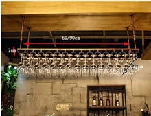 Yxsd portabicchieri da vino, scaffale per bicchieri di vino, portabicchieri da vino, portabicchieri da vino, portabicchieri da vino, portabicchieri da soffitto (dimensioni: 90 x 35 cm)