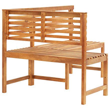 vidaXL Panca da Giardino ad Angolo 140 cm Legno Massello Acacia