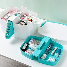 Dongyd Cassetta di Pronto Soccorso Kit Medico, armadietto per Pillole Piccolo con Scatola per Pillole da 7 Giorni, Custodia settimanale per Tablet Medico