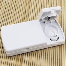 HEALLILY 2 pezzi pillola cutter splitter doppia griglia scatola di pillole compresse di medicinali dispenser divisore custodia