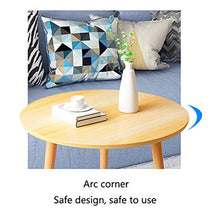 Comodino Moderna Piccola Tavola Rotonda Comodino Camera Tavolino Salotto Tavolino Anti-Skid Mini Side Table Teapoy Comodini Letto (Color : Yellow)