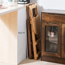 Sedia da Bar Moderna e Semplice in bambù Schienale Pieghevole Design Ergonomico Design a Doppia Traversa, Forte capacità di Carico Materie Prime Naturali