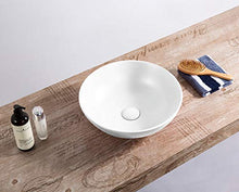 Inserto in ceramica per lavabo rotondo Highline opaco, 40 cm