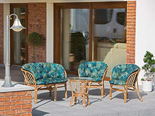 Cuscino per panca in rattan, set di cuscini per il tempo libero, imbottiture per panche estive, imbottitura per poltrona 50 x 50 x 38 cm, prato verde