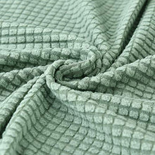 BingBing Spandex Colore Solido Copridivano Elasicizzato Antiscivolo Fodera Protettiva per Divano Protector, Verde, 3 Posti