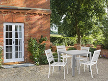Domus Stile Modigliani Tavolo Quadrato in Alluminio, Verniciato, Grigio