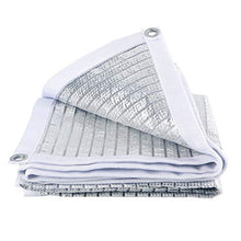 Rete Ombreggiante, Traspirante, Modelli Differenti, Multiuso, Antistrappo, Foglio di Alluminio, Argento, per Giardino Balcone Terrazza, Auto Coperture, Telo da Sole da Esterno