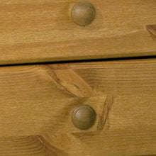 Steens, Comodino da notte con 3 cassetti, Marrone (Weiß, Kiefer, Beige), legno, pino