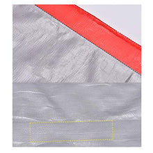 LHOME Telo Impermeabile, PE Rosso Argento Foglio di plastica Tarps 180 Grammi/Piazza con galvanizzato asole. (Size : 2m*3m)