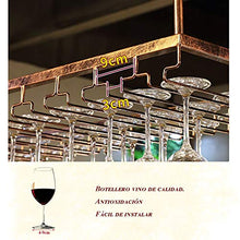 Rastrelliere per bicchieri da vino Bottiglia per vino / portabicchieri Altezza del vino Altezza regolabile: 30 - 60 cm, muro di mensola per cubetti da cucina BODEGA Organizzazione e conservazione per