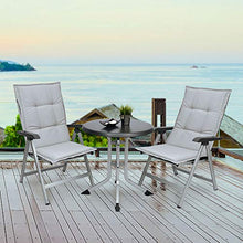 Beautissu Cuscino per Sdraio e Sedia da Giardino Base HL 120x50x6cm - Cuscino per sedie Sdraio e poltrone da Giardino - Cuscino Seduta da Esterni ed Interni - Grigio Chiaro