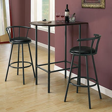 Monarch Specialties Metal Space Saver Tavolo da Bar, 24 da 91,4 cm, Cappuccino/Nero