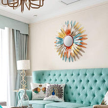Specchio Wall Hanging Crisantemo Ferro Battuto Specchio Decorativo Specchio Appeso da Camino Living Room Porch Z1111