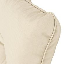 Beautissu Cuscino Lounge da Esterno XLuna - Comoda spalliera 50x40x12cm - per mobili e Arredamento da Giardino - Beige