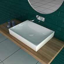 bad1a - Lavabo da Bagno in Ceramica, Bianco