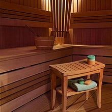 HYYDP Bagno Sgabello Sgabelli da Bagno Spessi sgabelli da Bagno Impermeabili in Legno massello di bambù Scarpe Vecchia Sedia da Bagno Elementi Essenziali Be Applicable Compatible for Anziani (Colore: