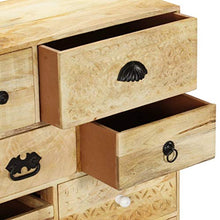 FAMIROSA Cassettiera, 60x30x75 cm, in Legno Massello di Mango