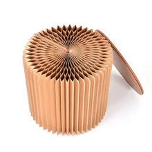 KAINUO KlappstüHle Balkon, Akkordeonart Niedriger Stuhl Klappbarer Kraftpapierhocker für Sofa, Bett, Terrasse, Balkon, Garten USW