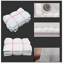 Moolo Rete ombreggiante Shading Net, Encryption Sunscreen 1.8Mx6M 8 Pin Forato Giardino Balcone Giardino Bianco (Dimensioni : 1.8Mx6M(Non-Flammable))