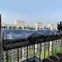 QIAOH Telone Impermeabile Resistente 2x5m, Telo Trasparente Antipioggia in PVC Resistente allo Strappo Copertura per Piante da Giardino per Patio Balcone con Asola,Transparent