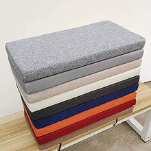 Cuscino spesso per panca da giardino, morbido, lungo, per interni ed esterni, 2 3 e 4 posti, per cucina, sala da pranzo, altalena (100 x 30 x 5 cm, blu scuro)
