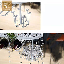 Leifeng Tower Classico Wine Rack Altezza Regolabile a soffitto attaccatura del Supporto di Wine Glass Metallo Ferro Wine Glass Rack Calice Calici Rack (Color : White)