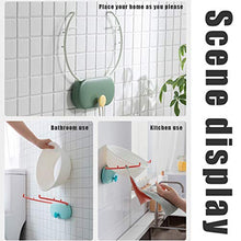 Mingtongli Lavabo Parete Bathroom Lavandino Rack Impermeabile Pieghevole Libero di punzonatura Lavabo, Verde