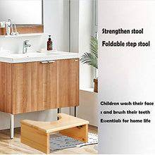 Sgabello per WC in legno massiccio, antiscivolo, multifunzionale, con poggiapiedi per WC e WC