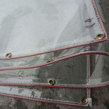 XHCP Telo in Tela Cerata Tenda in PVC Addensato con Occhielli Telo Resistente e Massiccio Impermeabile, Trasparente, Dimensioni Personalizzabili, 1 m * 2,6 m