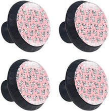 Goats Pomelli per Porta Set di 4 Pomelli per Mobili Manopole per Cassetti Cucina Armadio Vetro