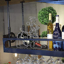 MoDi Retro Ferro Battuto Wine Glass Rack Upside Down Home Bar Bar Calice Rack Hanging Governo del Vino Decoration Gancio Ornamenti appesi Rack Rack Rack Wine Glass (Size : 80 * 35CM)