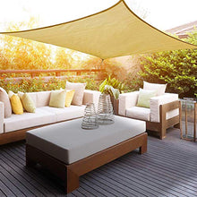 Zhao, tenda da sole per balcone, tenda da giardino, terrazza, pianta condizionata per fiori da giardino, beige 7 x 7 m (colore: beige, dimensioni: 7 x 7 m)
