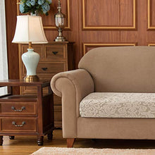 Subrtex - Fodera per cuscino per divano in tessuto di poliestere elasticizzato (2 posti, beige jacquard)