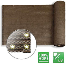 YZJL Balcone Copertura recinto Privacy Sun Hood Parabrezza antiruggine Metallo asole Steccati Scherma Giardino (Color : Brown, Size : 1.2x8m)