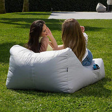 Avalon Pouf a Forma di Letto in Tessuto Tecnico Impermeabile e antistrappo Samba per Esterno Colore Giallo Limone sfoderabile