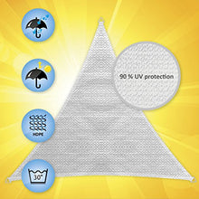 Windhager 10975 Tenda a vela Patio (3,6 x 3,6 x 3,6 m), bianco