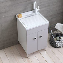 Kiamami Valentina LAVATOIO 50x50 COLORE GRIGIO PERLA OPACO CON MOBILE DUE ANTE